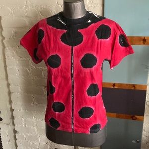 Lucky Fish abstract ladybug tee